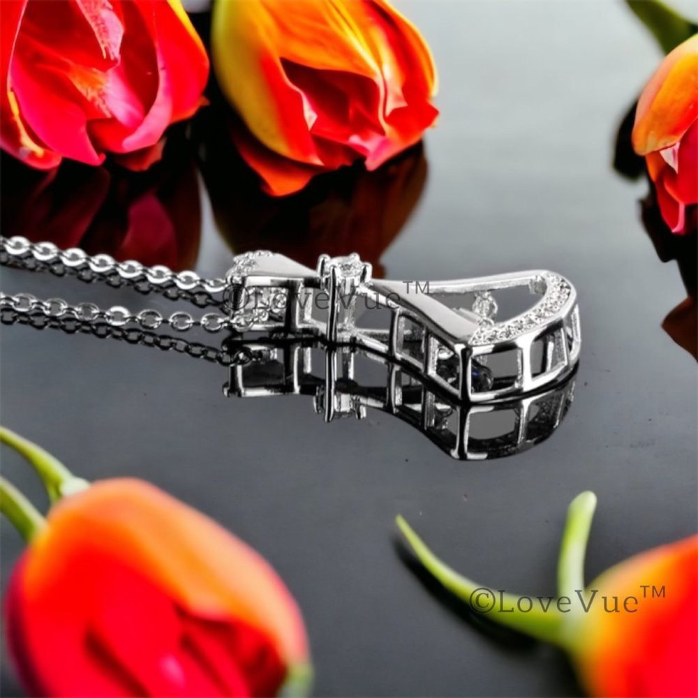 Certified 1/2ct. t.w. Diamond Dancing Princess Necklace - Picture 6 of 16